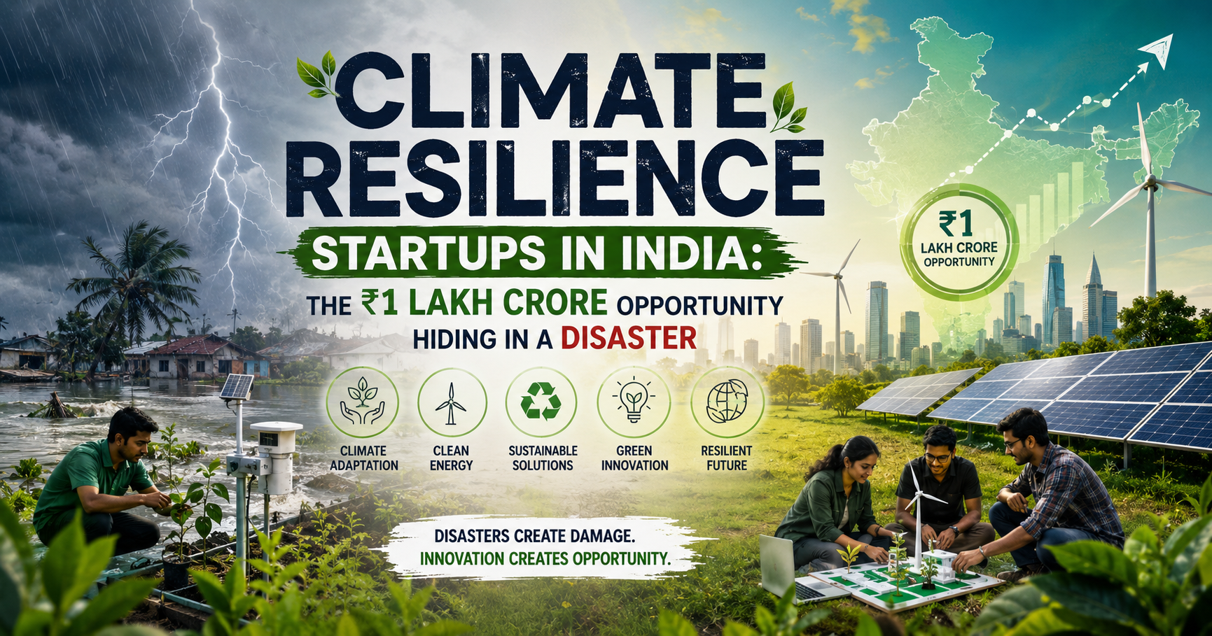 Climate Resilience Startups in India: A ₹1 Lakh Cr Opportunity