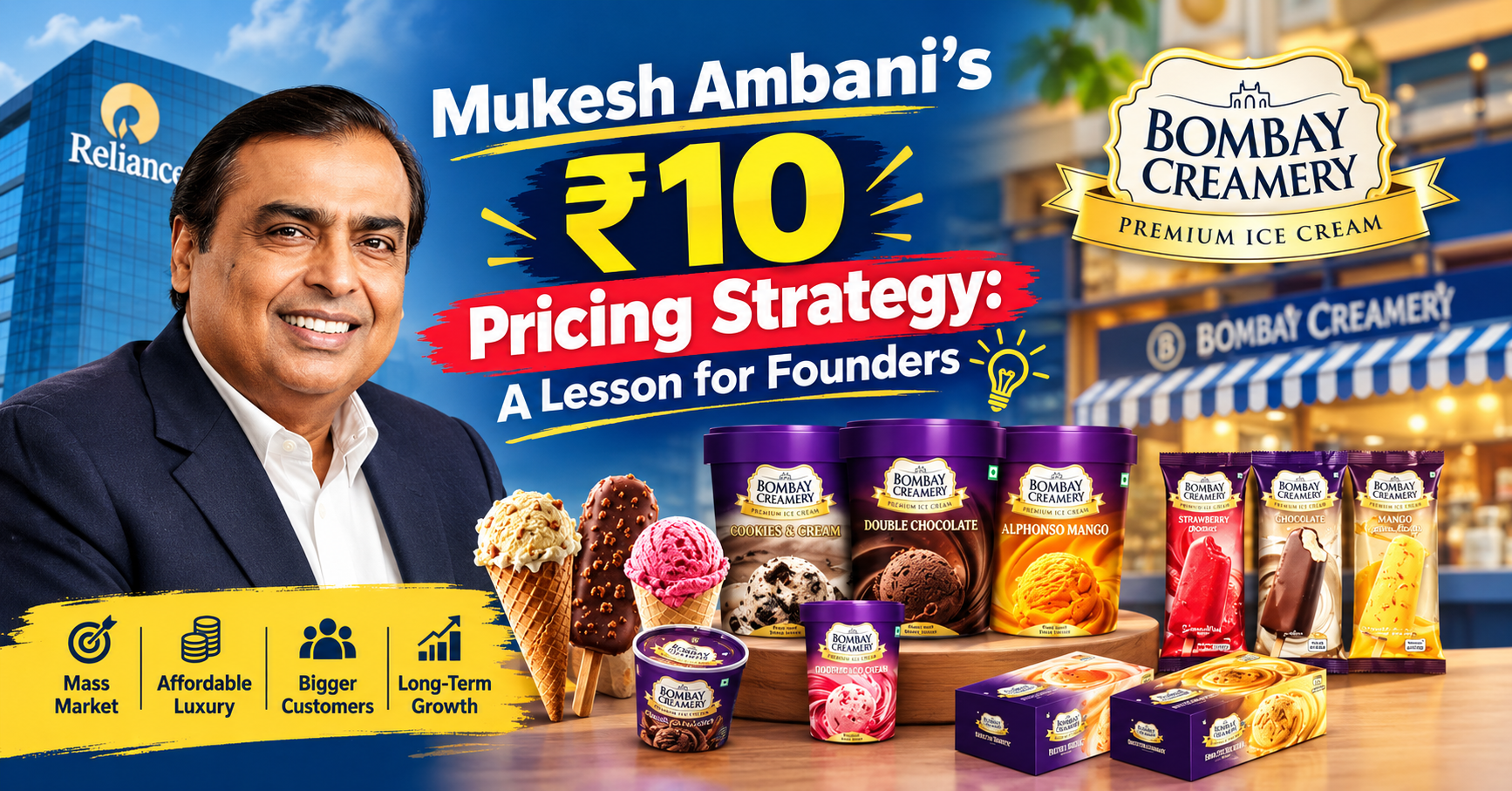 Mukesh Ambani's ₹10 Pricing Strategy: A Lesson for Founders