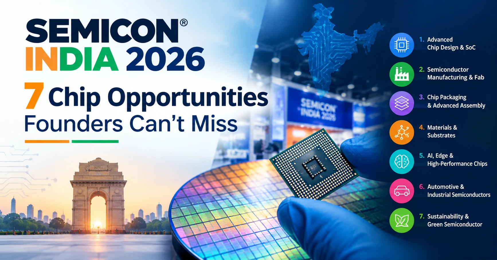 SEMICON India 2026: Why Every Indian Founder Should Pay Attention Right Now (7 Big Opportunities Inside)