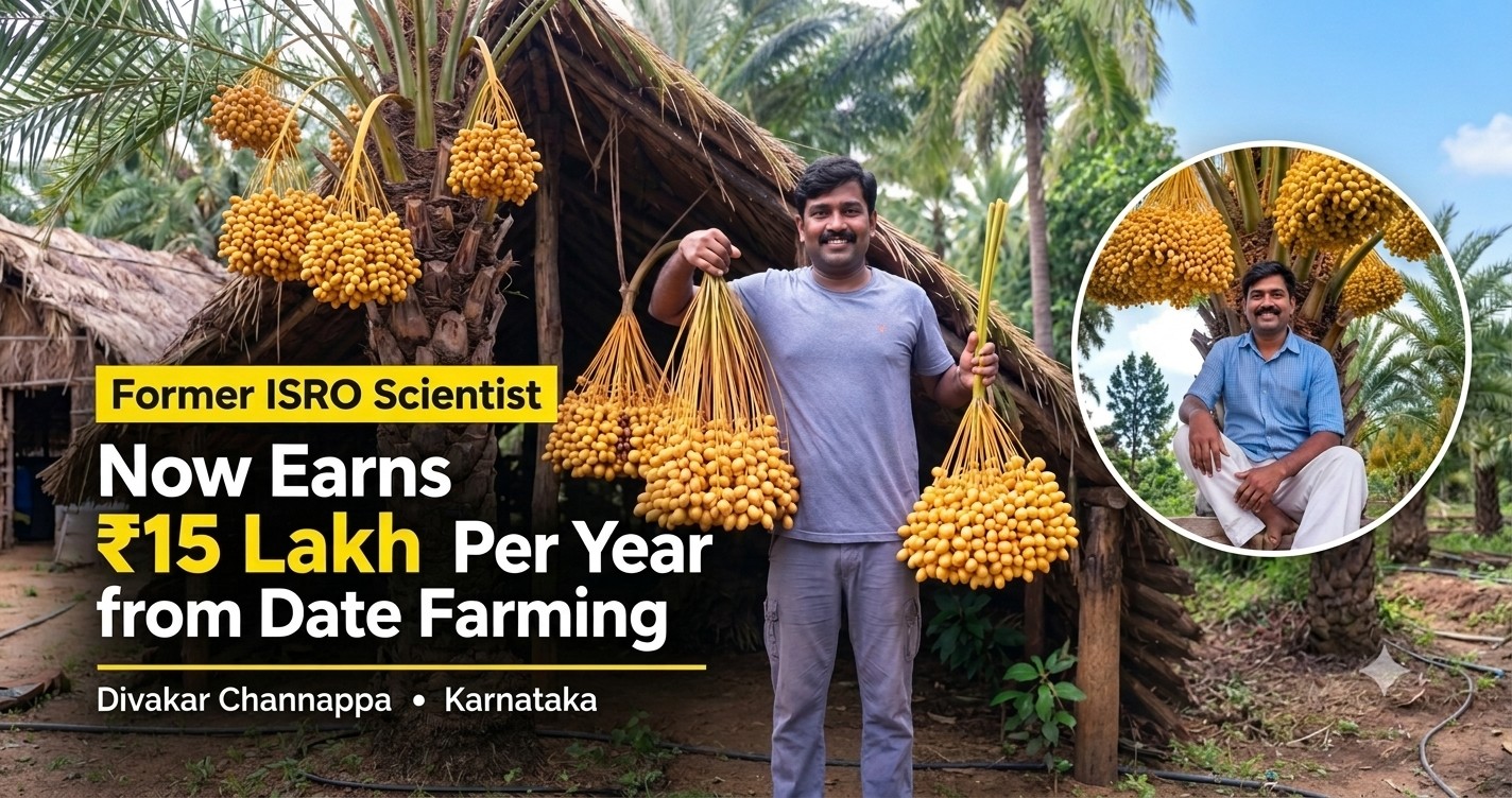 From ISRO to Organic Dates: How Divakar Channappa Built a Unique Farm in Karnataka